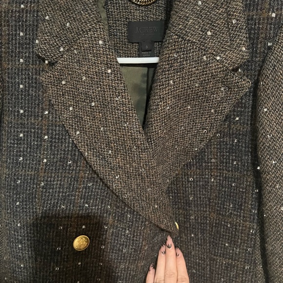 J. Crew Embellished Harris tweed coat - Picture 5 of 9